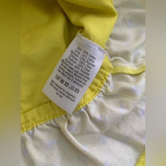 Janie and Jack Size 4 Yellow Sleeveless Floral Peplum Top - Picture 4 of 5